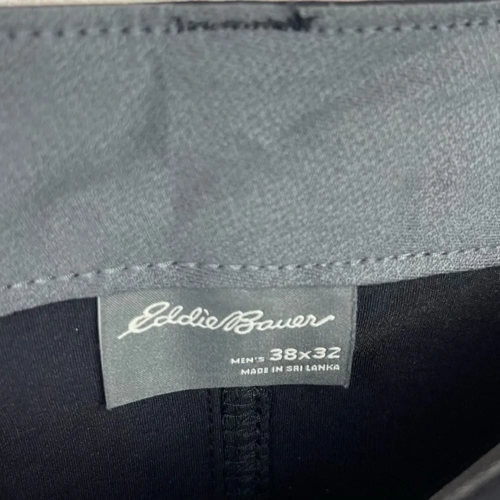 Eddie Bauer black nylon hiking pants Men's tag size 38X32 (37X32 actual)